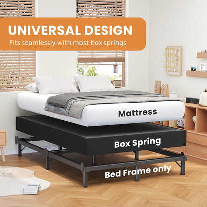 Metal Bed Frame King 8 Inches for Box Spring, 9-Legs Support Basics7