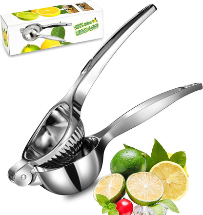 Premium Lemon Squeezer, Large Heavy Duty Handhelp Juicer for Lemon, Metal Hand Press Citrus Juicer, Lime Squeezer Bar Tool, Manual Citrus Press | Large Bowl Ergonomic Handle Easy Handheld Press for Lemons and Limes1