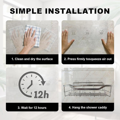Adhesive Shower Caddy Adhesive Replaycement for Wall Mount Shower Caddies6