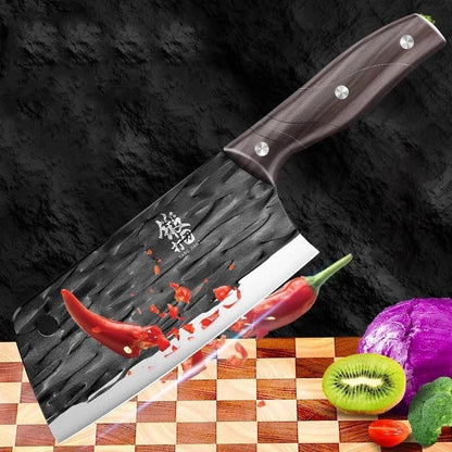 Meat Cleaver,Cleaver Knife Stainless Steel Slicing Knife for Women Forged Chef'S Knife Meat Cutting Knife Kitchen Sharp Knives, LAMAJIGA58443