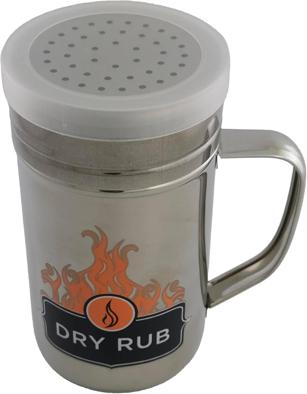 Stainless Steel Dry Rub Shaker with Lid, 13Oz Seasoning Dispenser6