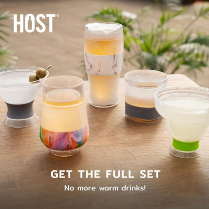Freeze Beer Glasses, Freezable Beer Gifts for Men, Double Wall Insulated Pint Set, Tumbler for Cold Drinks, 16, Set of 2, Gray7