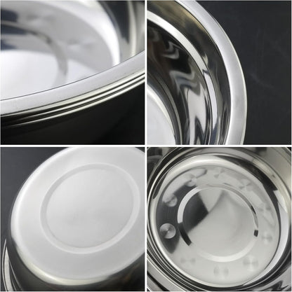 4-Pack Stainless Steel Metal Prep Bowl, Mixing Bowl, 2 Quart4