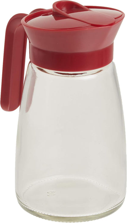 Everyday 12 Oz. Syrup Dispenser – Easy Pour Spout Waffle & Pancake Syrup Dispenser Container, Glass Syrup Bottle for Maple Syrup, Honey, Barbecue Sauce3