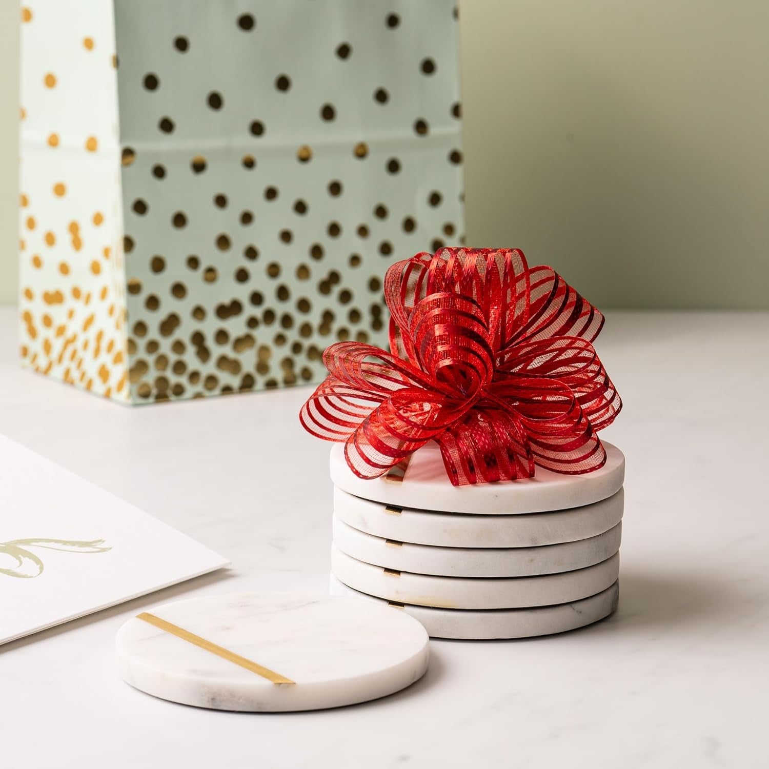 marble-coasters-with-gold-brass-inlay-white-set-of-6-real-natural-semi-absorbent-stone-modern-luxury-decor-for-coffee-table-office-desk-or-bar-cart