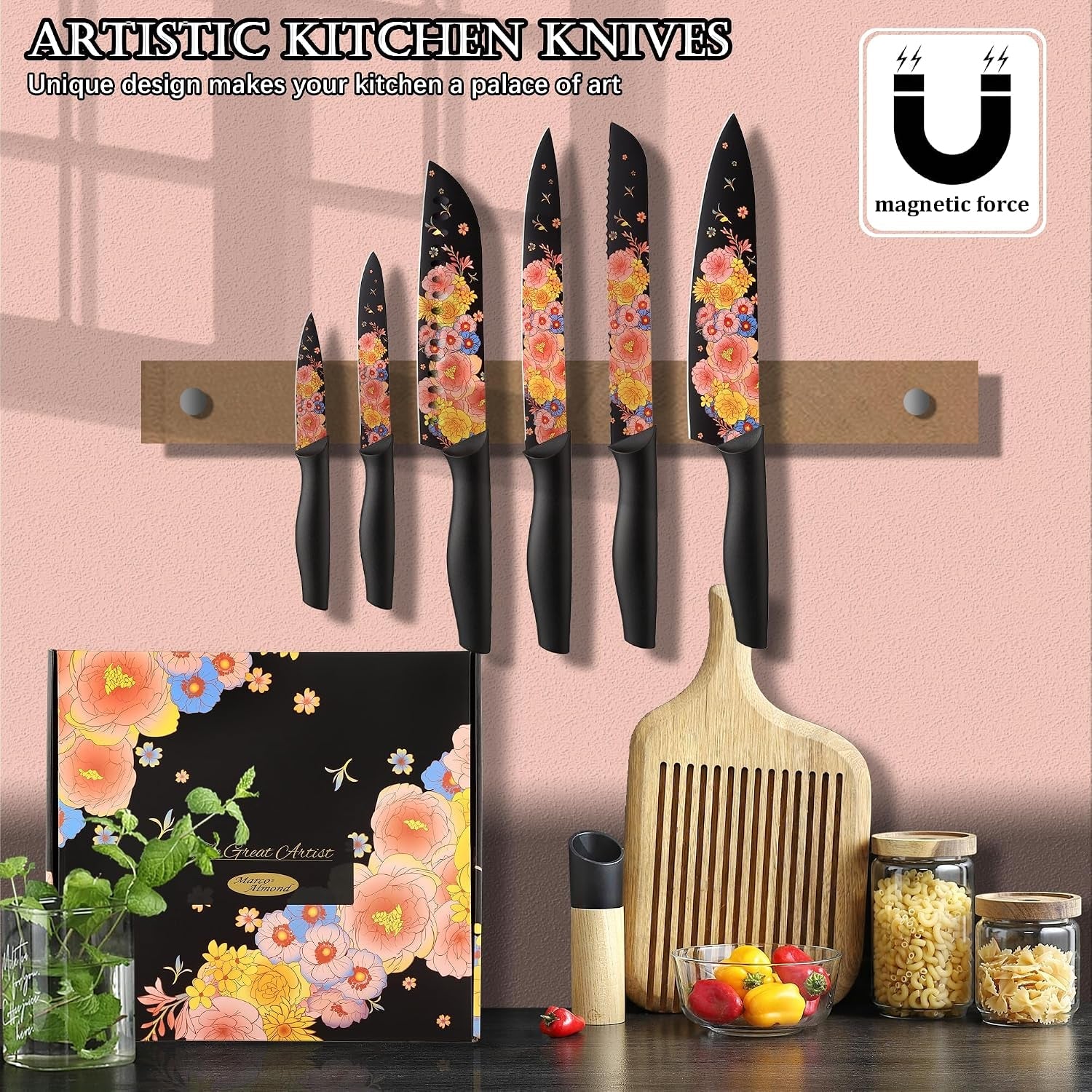 knife-set-artistic-designed-pattern-kitchen-knife-6-stainless-steel-kitchen-knives-w-6-blade-guards-dishwasher-safe-kitchen-knife-sets-for-family-knives-set-for-chefs-artistic-designed-pattern-forged-stainless-steel-dishwasher-safe-razor-sharp-anti-rust-ergonomic-handle-full-tang-gift-box