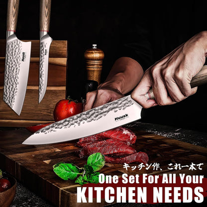 Japanese Kitchen Knife Set of 3, Professional Chef Knives Set2