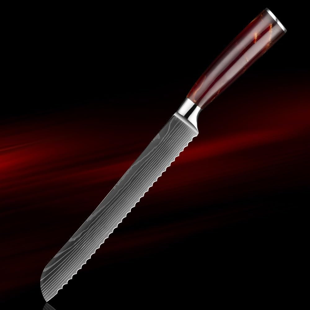 meat-cleaver-bread-knife-8-inch-serrated-knife-damascus-laser-pattern-steel-bread-knife-for-homemade-bread-sharp-edge-for-slicing-breadred-resin