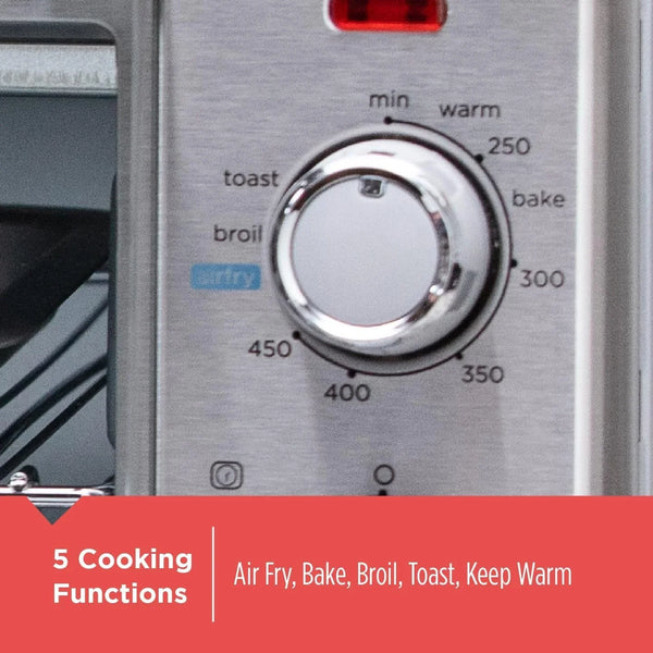 BLACK+DECKER 6-Slice Air Fry Toaster Oven, 5-In-1 Countertop Oven | Large Toaster Oven with Air Fry, Eventoast Technology and Room for Six Slices or a 12-Inch Pizza.4