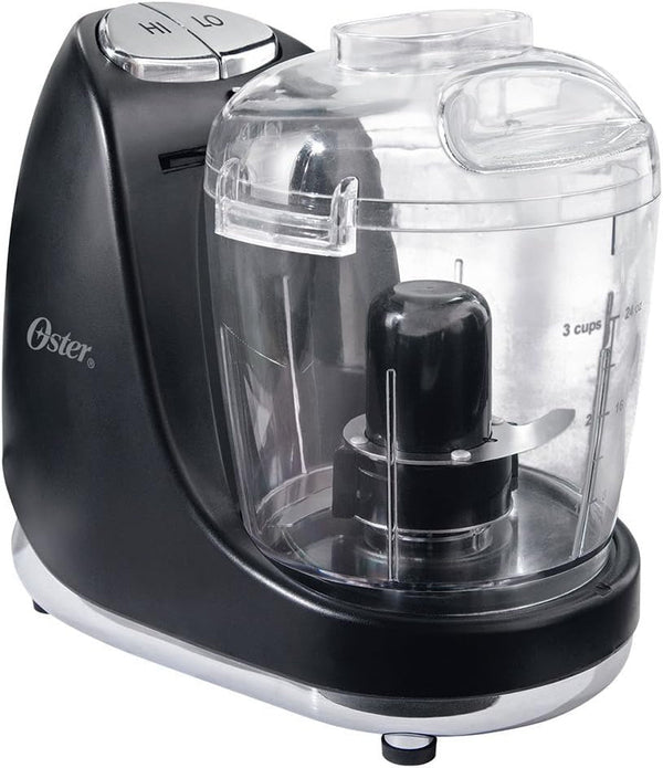 Oster FPSTMC3321 3-Cup Mini Chopper with Whisk, Black1