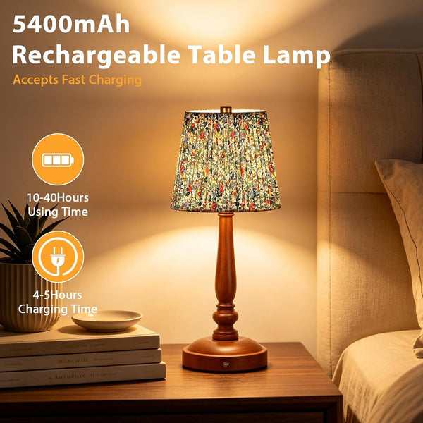 15.5'' Wireless Table Lamp, 5400Mah Rechargeable Small Bedside Touch Lamp3