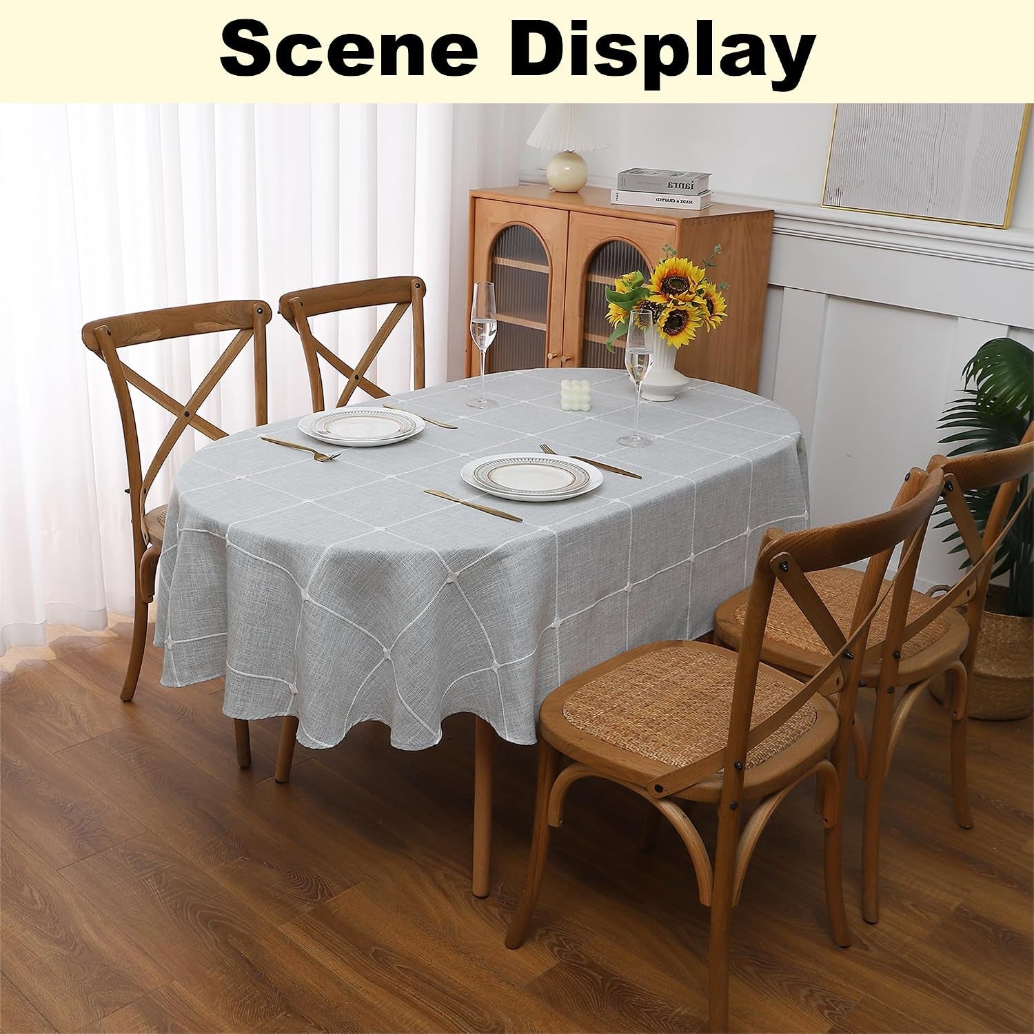 lattice-oval-tablecloth-cotton-linen-table-cloth-54-x-70-grey
