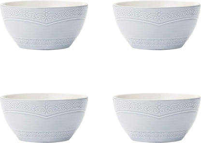 Seraphina 16-Piece Stoneware Dinnerware Set, Service for 4,Blue5