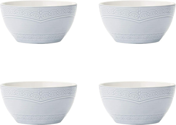 Seraphina 16-Piece Stoneware Dinnerware Set, Service for 4,Blue5