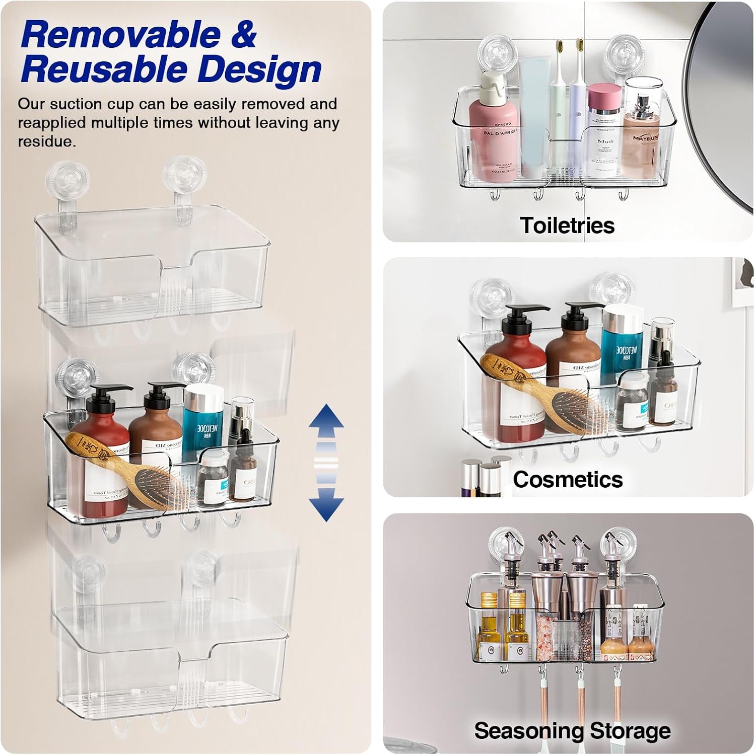 clear-shower-caddy-suction-cup-shelf-organizer-with-hooks-removable-shower-basket-light-luxury-style-punch-free-dorm-wall-storage-rack-for-kitchen-bathroom-set-of-3