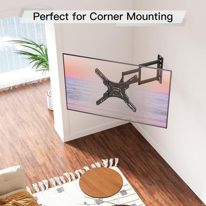 Long Arm TV Wall Mount for 26-65" Tvs, Max VESA 400X400, 77 Lbs Load | 37.4In Long Extension, Full Motion Swivel & Tilt, Durable Wall Bracket for Household Flat Screen Tvs8
