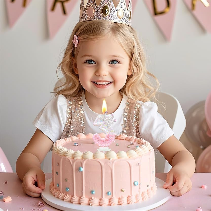 pink-birthday-number-4-candle-for-cake-pink-crown-cake-topper-princess-birthday-party-decorations-cupcake-topper-party-favors-decor-supplies