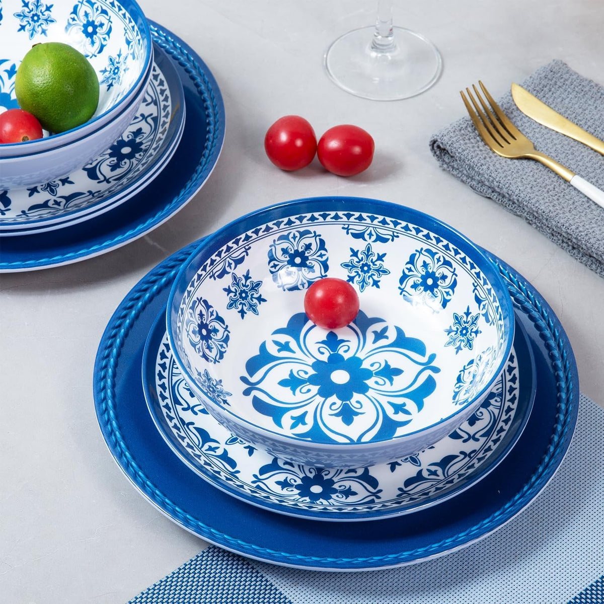 melamine-dinnerware-set-12pcs-outdoor-and-indoor-plates-and-bowls-set-service-for-4-dishwasher-safe-blue-flower