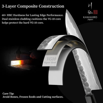 8.27 Inch Japanese Chef Knife, Hand-Forged VG10 for Precise Cuts6
