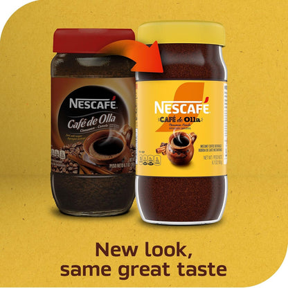 NESCAFÉ Cafe De Olla Cinnamon Flavored Instant Coffee, 6.7 Oz Jar | Cinnamon-Flavored Instant Coffee Inspired by Traditional Cafe De Olla; Single 6.7 Oz Jar3