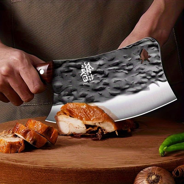 Meat Cleaver,Cleaver Knife 8 Inch Chopping Knife, Chopping and Cutting Dual Purpose Knife, Kitchen Boning Knife, Food Cutting Tool, LAMAJIGA58446
