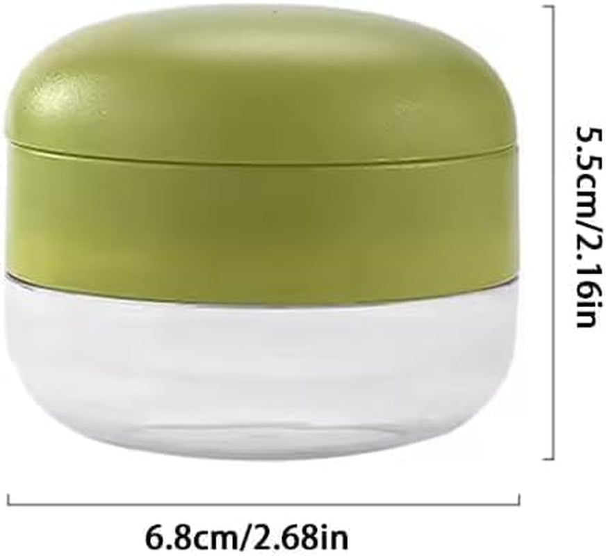 mini-garlic-chopper-and-press-with-container-manual-garlic-mincer-crusher-cutter-grinder-stainless-steel-blades-handheld-garlic-slicer-dicer-zoom-tool-green