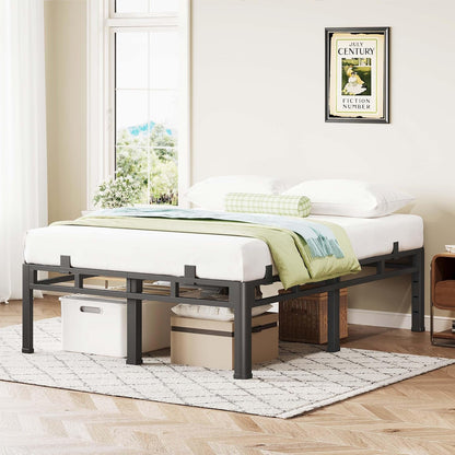18 Inch King Bed Frame Double Layer 2 in 1 Platform with round Corner8