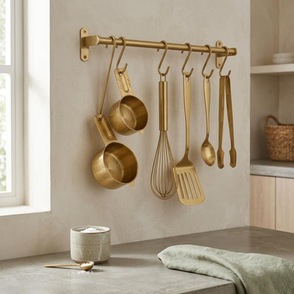 Stainless Steel Metal 3/4 Cup Measuring Cups, 2 Pack, Gold Finish4