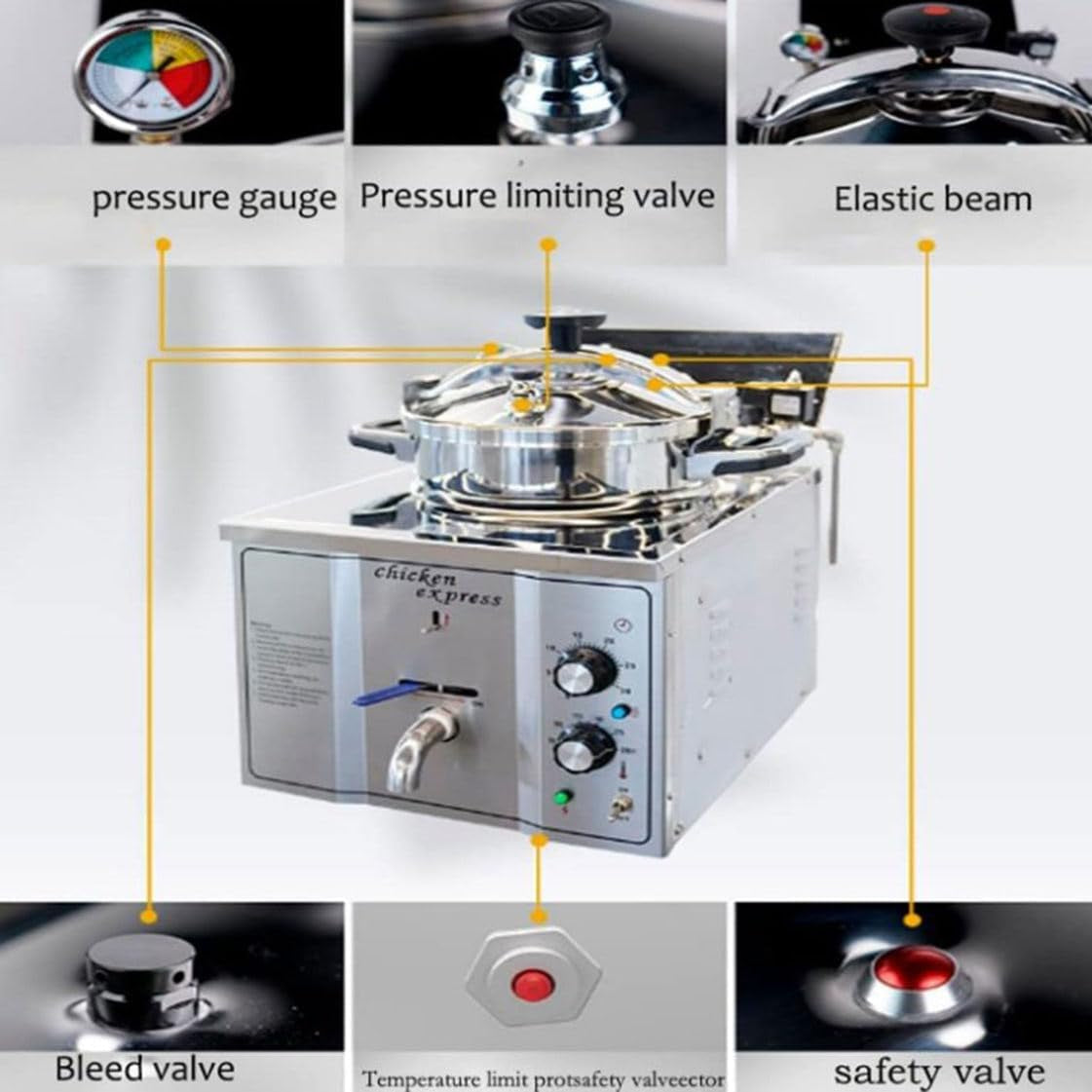 16l-electric-countertop-pressure-fryer-commercial-high-pressure-fried-chicken-stove-for-restaurant-snack-shops
