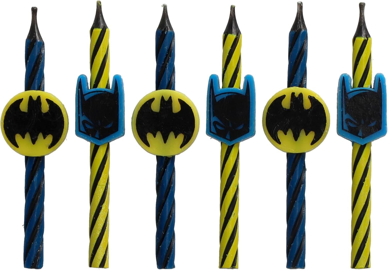 batman™-sprial-birthday-candles-cake-decoration-toppers-6-count