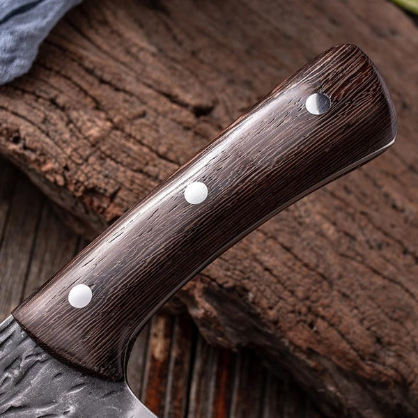 Meat Cleaver, 7 Inch Wooden Handle Kitchen Knives Slicing Vegetables Meat Chopping Knife Forged Boning Butcher Knives Cooking Tools6