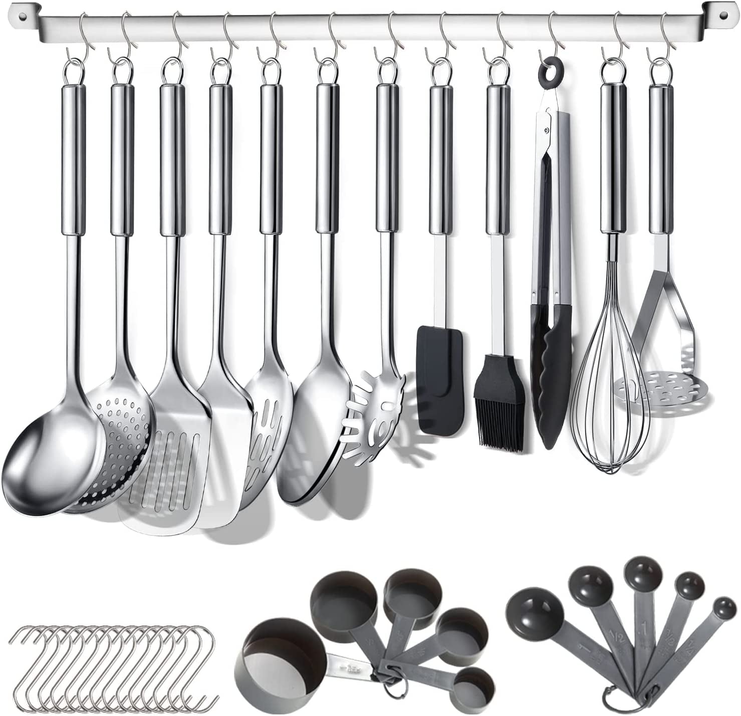 kitchen-utensils-set-38-pieces-stainless-steel-cooking-utensils-set-kitchen-gadgets-cookware-kitchen-tool-set-with-utensil-holder-rack-and-hooks-for-hanging-dishwasher-safe