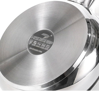 Mirror Polished NICKEL FREE 8-Inch Fry Pan Stainless Steel (No Toxic Non Stick Coating) - Skillet Pan Flat Bottom Fry Pans - Omelette Pan Egg Pan - Induction Cookware Frying Pan4