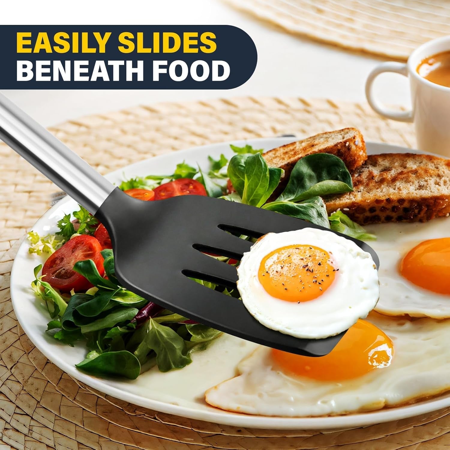 2-pack-silicone-spatula-set-solid-slotted-turner-for-non-stick-pans-high-heat-resistant-silicone-spatula-for-cooking-bpa-free-stainless-steel-cooking-utensils-for-fish-eggs-pancakes-black