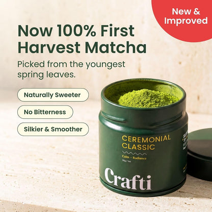 Ceremonial Grade Matcha Powder | Organic | 100% First Harvest | Unsweetened Authentic Japanese Daily Matcha Green Tea Powder (30G / 1.06Oz)3