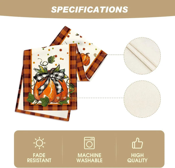 210 GSM Fall Table Runner Home Party Decor 13X72 Inch5
