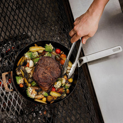 Carbon Steel Skillet 10" - Pre-Seasoned Nonstick, Rust-Resistant, Use on Stovetop, Oven, Grill, or Campfire7