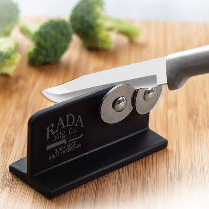 Cutlery the Starter Gift Set (S38) with Sharpener, Silver | 7-Piece Knife Set with Quick Edge Sharpener (R119), Stainless Steel Blades, Cast Aluminum Handle2