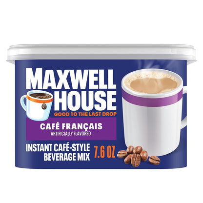 Instant Cafe-Style Beverage Mix, Cafe Francais, 7.6 Oz | Cafe-Style Instant Coffee Drink, Cafe Francais, Simply Spoon, Stir & Enjoy, Rich Flavor, Enjoy Hot or over Ice1
