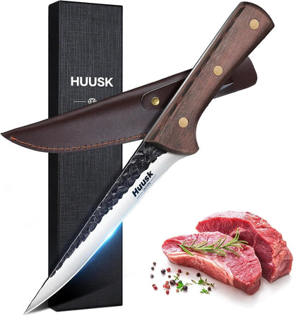 Boning Knife for Meat Cutting, 5.5" Fish Fillet Knives with Sheath1