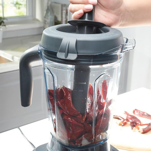 Princess House Vida Sana Blender for Smoothies, Soups, Dips and More, 1500 Watts, Stainless Steel Blade, 4 Preset Functions, Large, Grey, Professional Blender, Easy Clean3