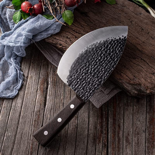 Meat Cleaver, Handmade Forged Meat Cleaver Fishing Knives Butcher Knife Seafood Cooking Cutter Kitchen Chopping Knives Slaughter Tool3