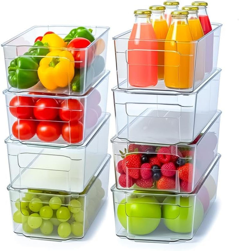 plastic-stackable-storage-bins-for-fridge-8-pack-clear
