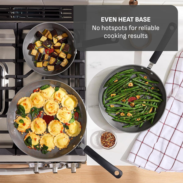 Ultimate Hard Anodized 12-Piece Ceramic Nonstick Cookware Set, Oven Safe up to 400°F, Ceramic Pots and Pans Set, Frying Pans, Saucepan, Stockpot, Cooking Utensils, Stone7
