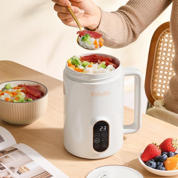 1L Small Electric Rice Cooker for 1-2 People, Multi-Functional Portable Rice Maker with Keep Warm, Delay Timer, Smart Touch Panel, Non-Stick Pot for Home Dorm Office Travel4