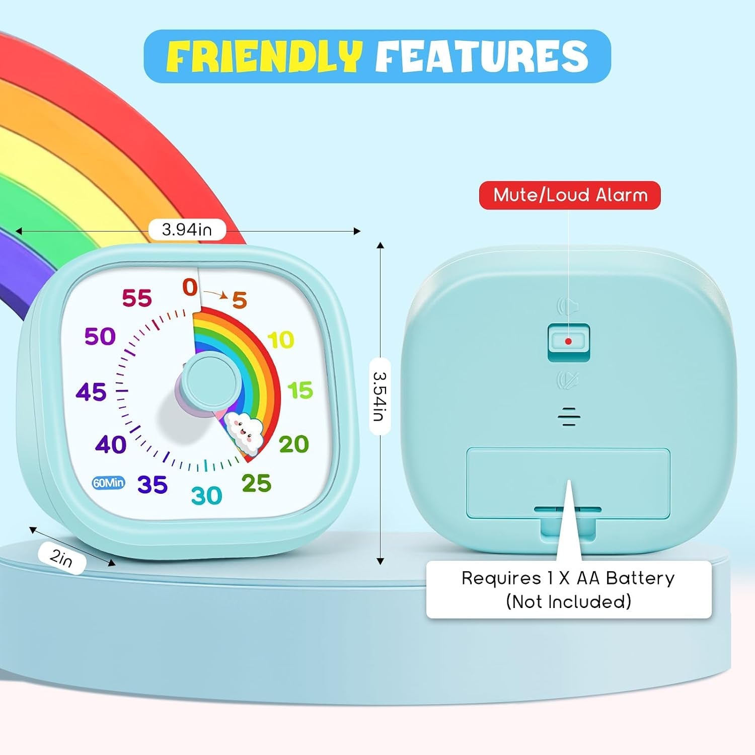 visual-timer-for-kids-60-minute-countdown-silent-operation-timer-visual-rainbow-disk-timer-for-kids-adhd-toddler-loud-alarm-timers-for-classroom-kids-desk-time-management-tools-blue