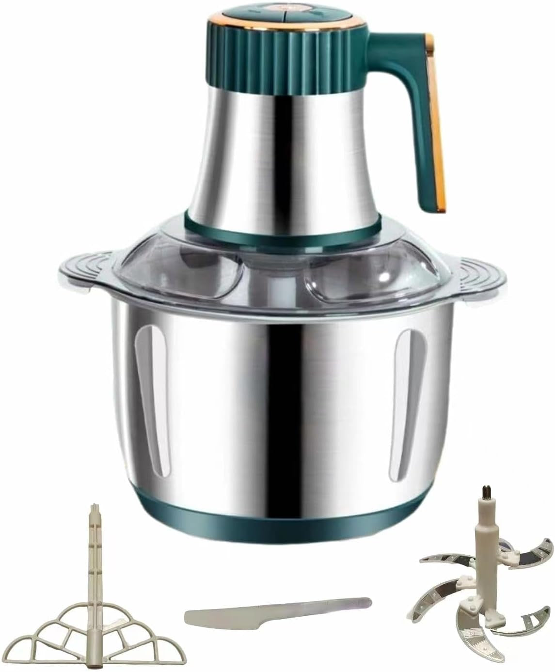 3l-electric-meat-grinder-300w-food-processor-food-chopper-3l-stainless-steel-bowl-300w-motor-five-speeds-six-blade-system-safety-lock-and-overheat-protection-for-meat-vegetable