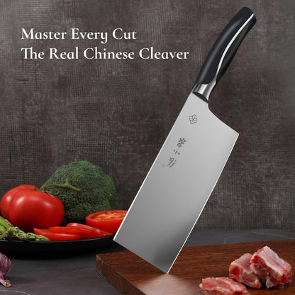 ZHANG XIAO QUAN Chinese Cleaver Knife, High Carbon Stainless Steel2