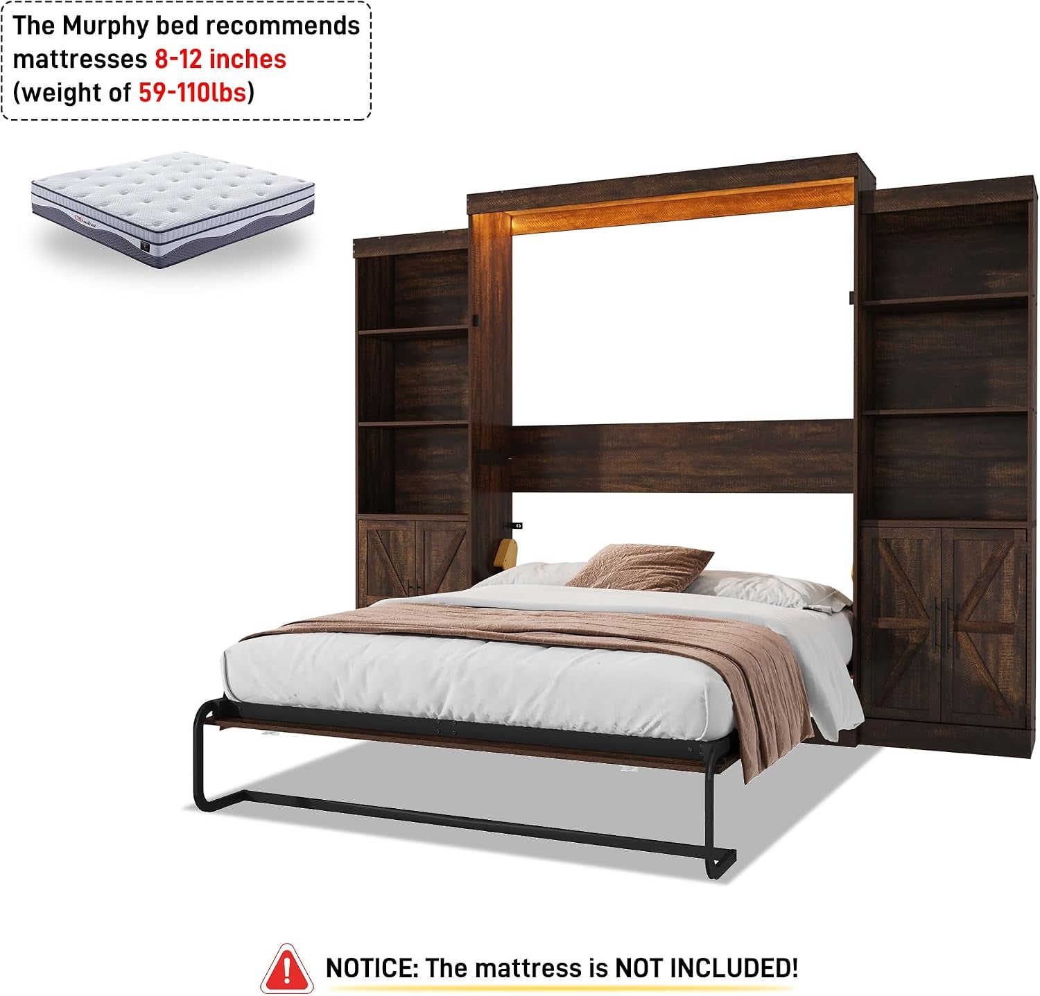 queen-size-murphy-bed-w-2-storage-cabinet-2-led-light-farmhouse-wood-hidden-foldable-wall-bed-frame-storage-bed-cabinet-for-bedroom-office-space-saving-no-box-spring-needed-brown