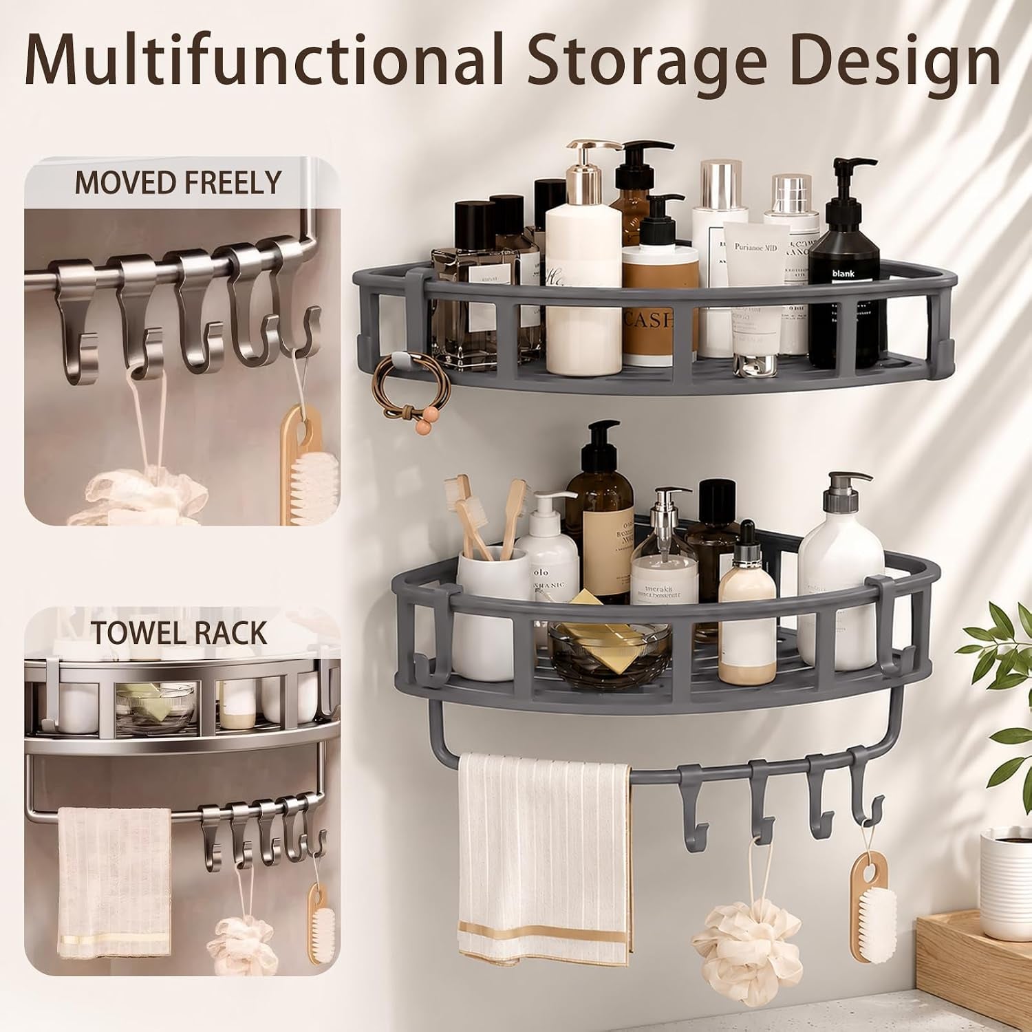 shower-caddy-hanging-2-pack-rustproof-adhesive-corner-shower-shelves
